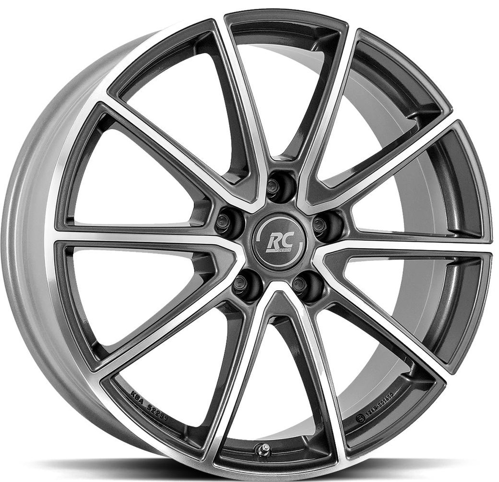 BROCK RC32 TITANIUM FULL POLISH 8x18 5/112 ET30 CB66.7